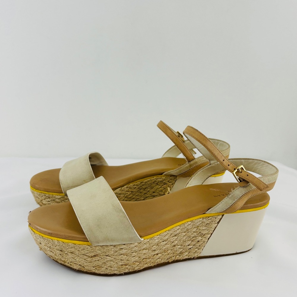 Cole Haan Women's Arden Platform Wedge Sandal Ivory, Size 8.5
